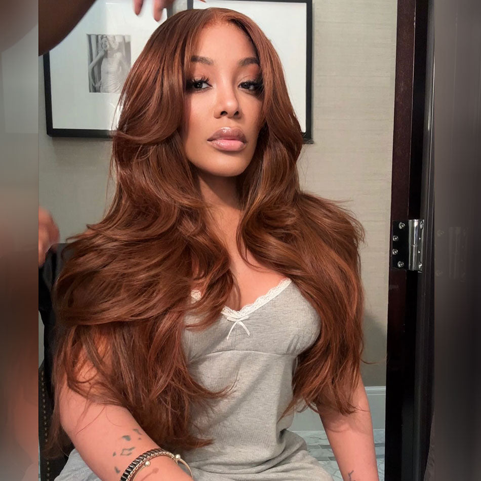 Hot Star Cowboy Cooper Colored 6x5 Glueless Ready To Go Human Hair Wig 13x6 Lace Front Wig