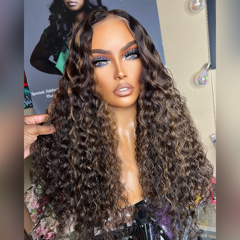 Hot Star 180% Density Hairstyle Works HD Transparent 5x5 13x6 Lace Closure Front Wig 6x4 Glueless Ready Go Human Hair Wig Water Wave