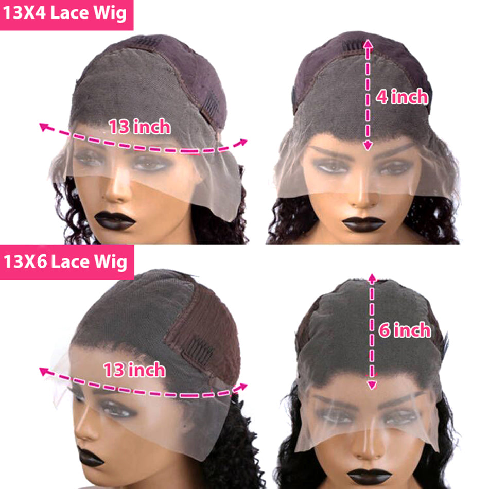 Hot Star 180% Density Bob Wigs 4x6 Wear And Go Glueless Lace Wig Short Jerry Curly 13x6 Lace Front Human Hair Wigs
