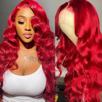 [2 Wigs 13x6 Lace]Ginger Colored +Red Colored 13x6 Lace Front Human Hair Wig