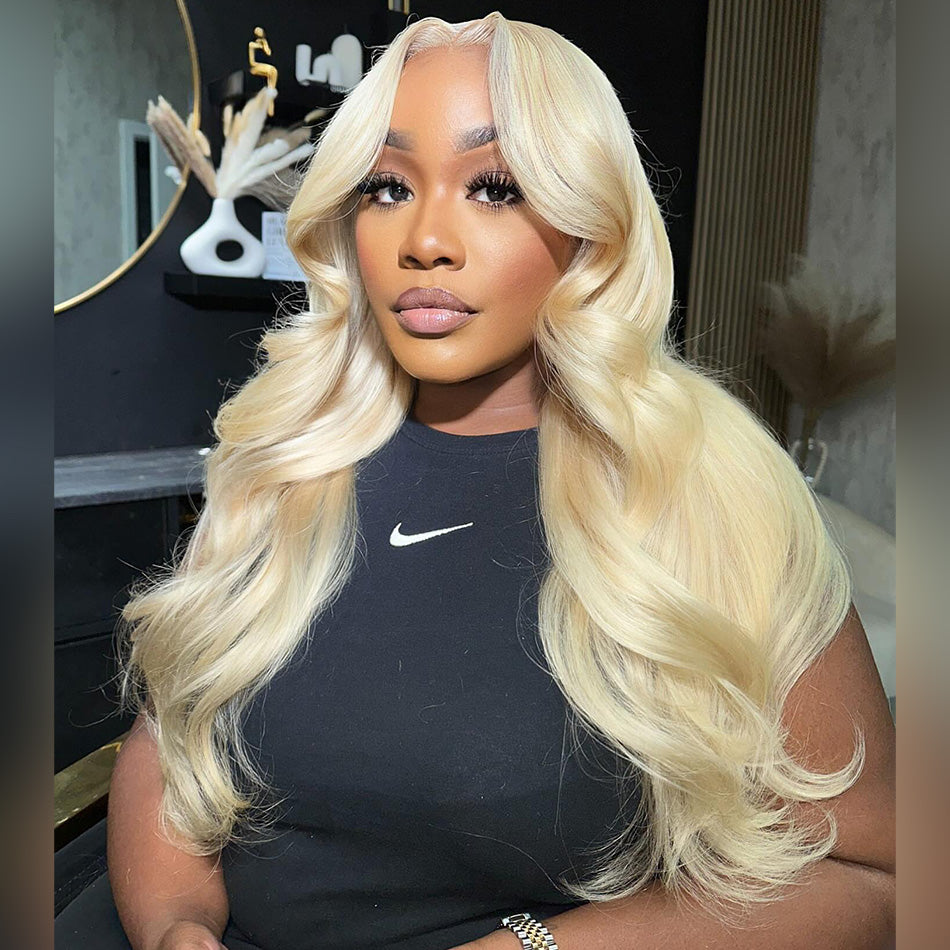 Bogo Deal ! Hot Star Blonde 613 Colored HD Transparent 13x4 13x6 Lace Front Wig Brazilian Body Wave