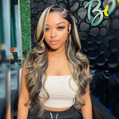 Hot Star 180% Density 1B/27# Highlight Trendy Colored 4x6 Glueless 5x5 13x6 Lace Front Closure Wig Ready To Wear Human Hair Wigs