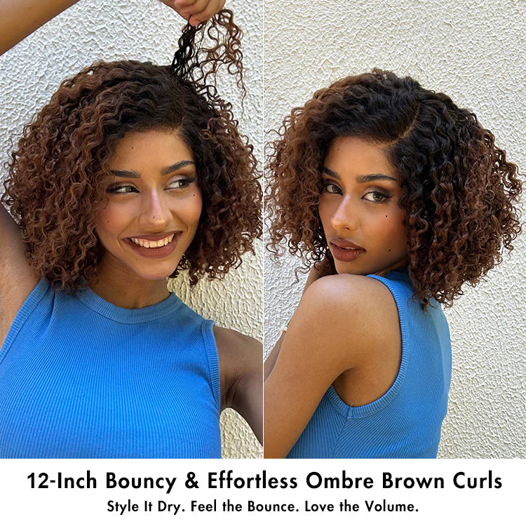Classical Short Curly 6x5 Glueless Wigs Human Hair Ready To Wear Pre-Cut Lace