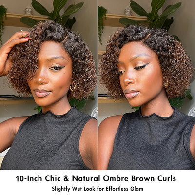 Classical Short Curly 6x5 Glueless Wigs Human Hair Ready To Wear Pre-Cut Lace