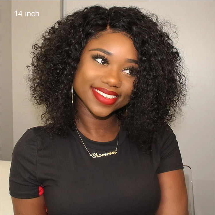 Classical Short Curly 6x5 Glueless Wigs Human Hair Ready To Wear Pre-Cut Lace