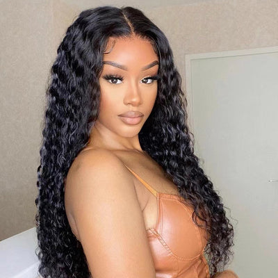 Hot Star 180% Density 4x6 Glueless Lace Closure Ready To Go Human Hair Wigs Pre Bleached