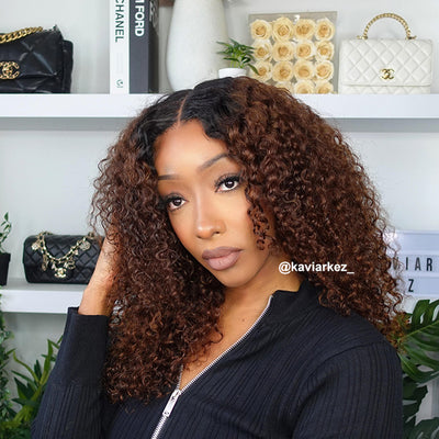 Hot Star Ombre Brown Colored 6x5 Glueless Ready To Go Human Hair Wig