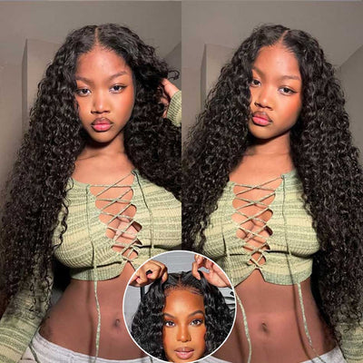Hot Star 4x6 Glueless Lace Closure Wig Exotic Curly Ready To Wear Human Hair Wigs