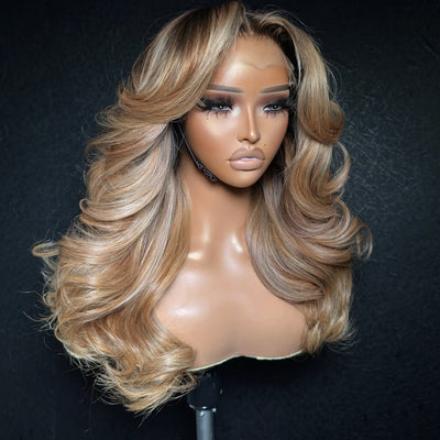 Hot Star Top 10A Double Drawn Customized Colored 250% Density 13x6 Lace Human Hair Wigs