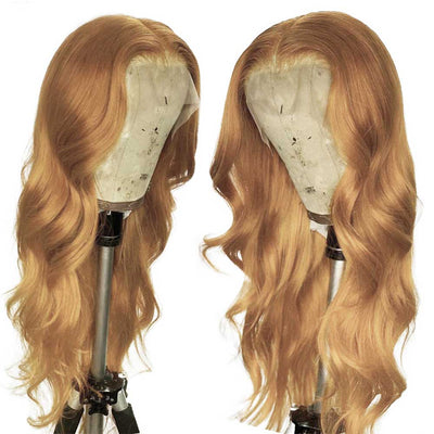 Hot Star Honey Blonde Colored 5x5 13x6 Lace Front Closure Wig 4x6 Glueless Ready To Go Human Hair Wigs Body Wave