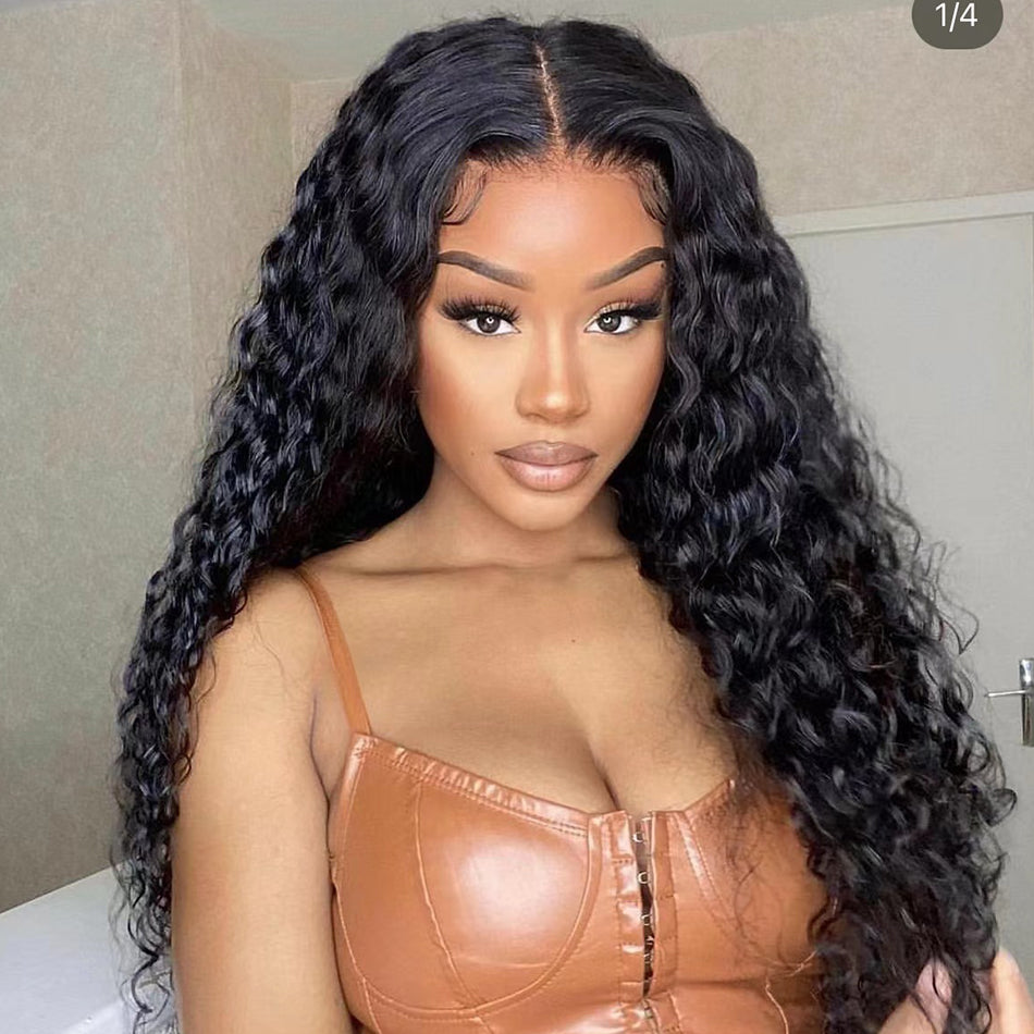 Hot Star Invisiable HD 5x5 13x4 Full Lace Frontal Human Hair Wigs Water Wave