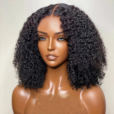 Hot Star 4x6 Glueless Lace Closure Wig Curly Human Hair Wigs Ready To Wear