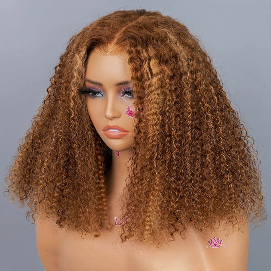 SUPER DEAL ! Hot Star Highlight Blonde 6x5 HD Glueless Ready To Go Human Hair Wigs 20 Inches