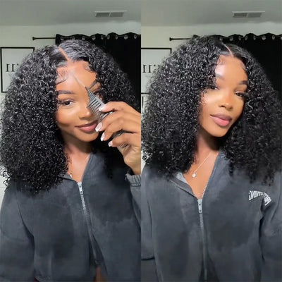 Hot Star 4x6 Glueless Lace Closure Wig Curly Human Hair Wigs Ready To Wear