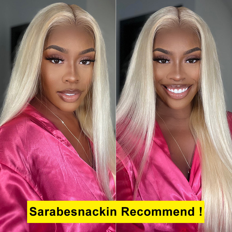 Bogo Deal ! Hot Star 613# Blonde Colored HD Transparent 13x4 13x6 Lace Front Wig Brazilian Straight Hair