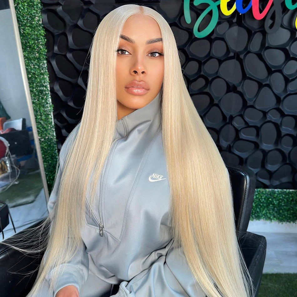 Bogo Deal ! Hot Star 613# Blonde Colored HD Transparent 13x4 13x6 Lace Front Wig Brazilian Straight Hair