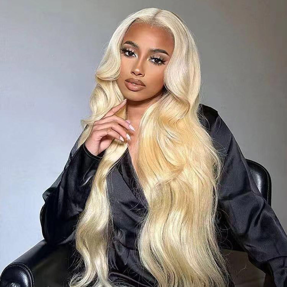 BOGO DEAL ! Hot Star Blonde 613 Colored HD Transparent 13x4 13x6 Lace Front Wig Brazilian Body Wave