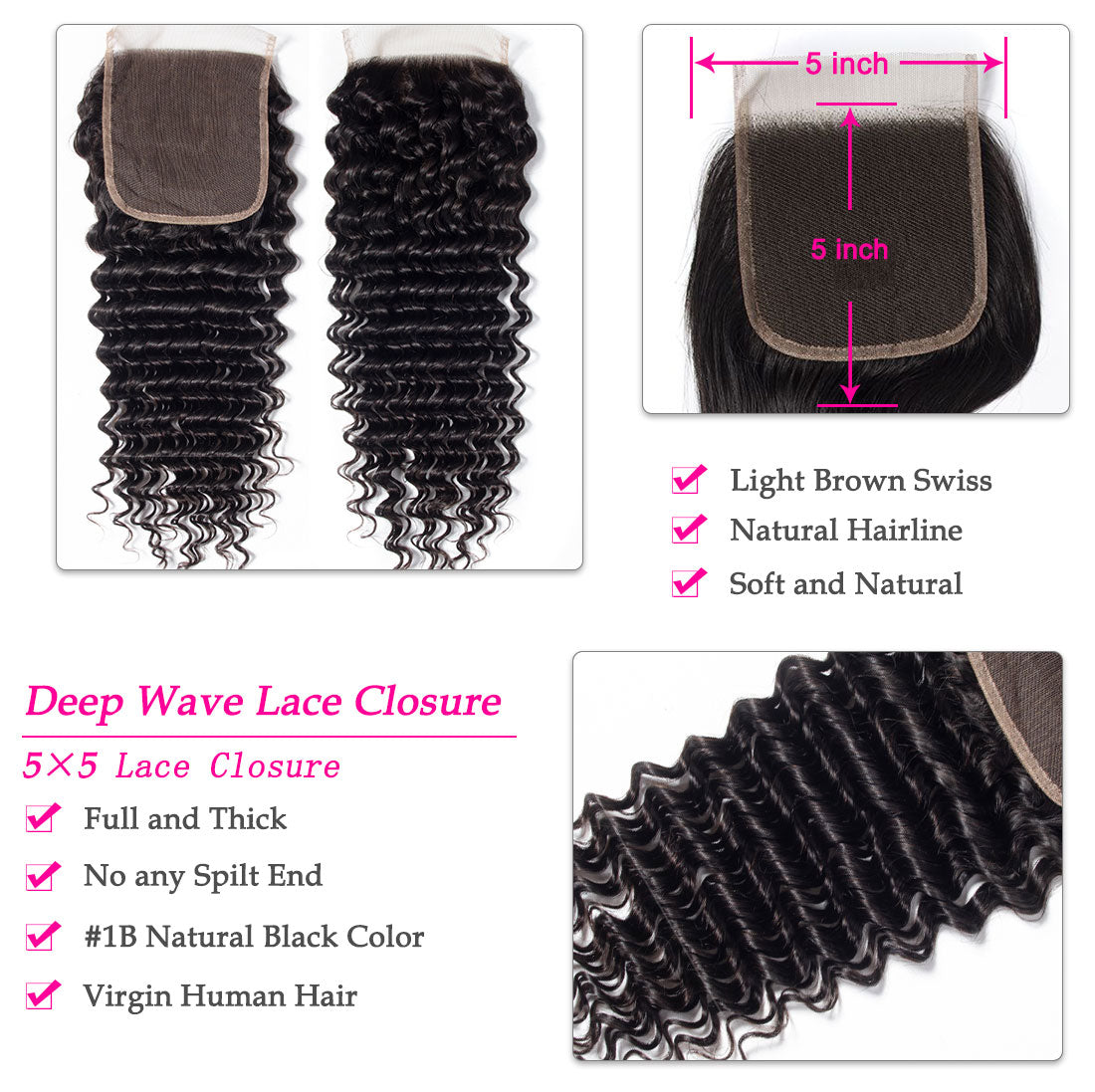 Hot Star Jerry Curly Human Hair 3 Bundles With 5x5 Closure 100% Remy Human Hair