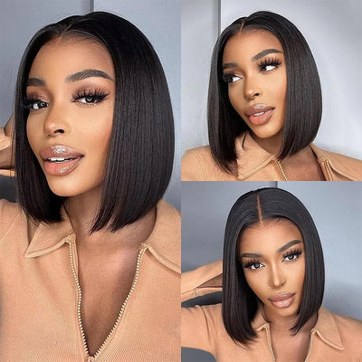 BOGO DEAL ! Hot Star Short BOB HD Transparent 13x4 Full Lace Frontal Human Hair Wigs