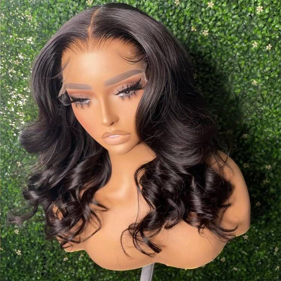Hot Star 180% Density Elegant Shoulder Length 4x6 Glueless Closure Ready To Go Wig 13x6 Lace Front Human Hair Wigs