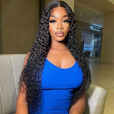 Hot Star 6x4 Glueless Lace Closure Wig Exotic Curly Ready To Wear Human Hair Wigs