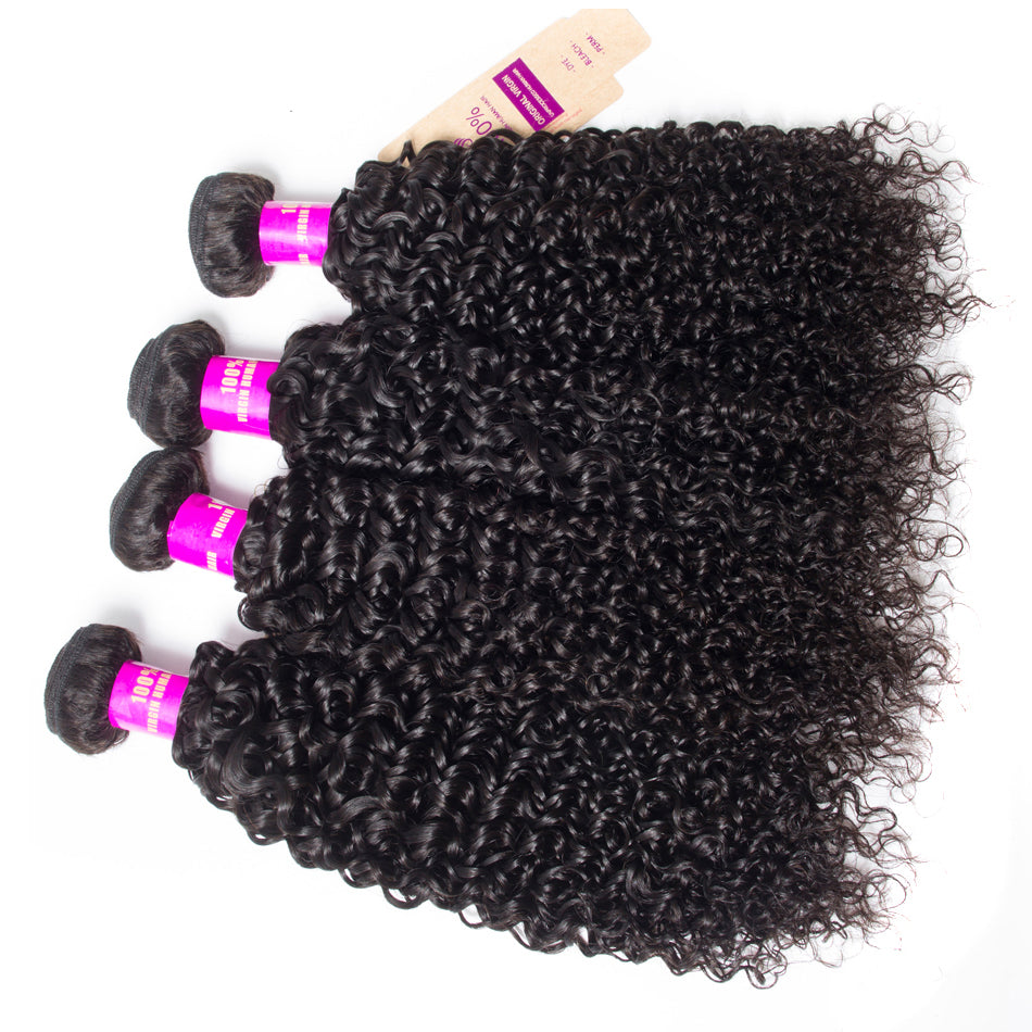 Hot Star Malaysian Jerry Curly Hair 1/3/4 Bundles Deal 100% Remy Human Hair Weave