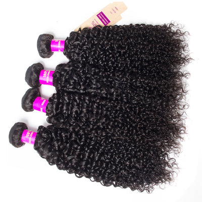 Hot Star Malaysian Jerry Curly Hair 1/3/4 Bundles Deal 100% Remy Human Hair Weave