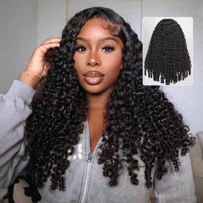 Hot Star Burmese Curly Wig With Spiral Curly Ends Glueless Human Hair Wigs