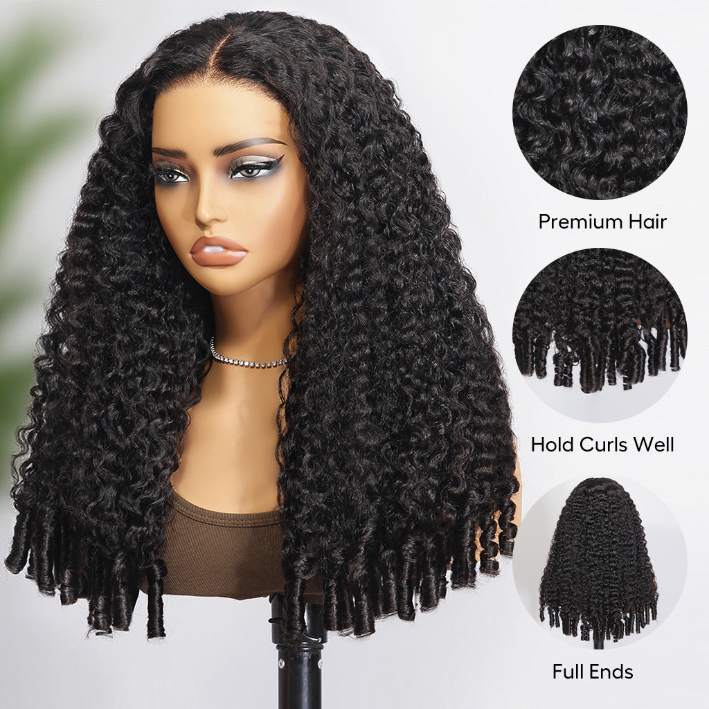 Hot Star Burmese Curly Wig With Spiral Curly Ends Glueless Human Hair Wigs