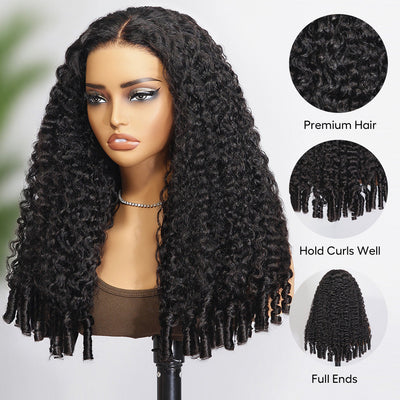 Hot Star Burmese Curly With Spiral Curly Ends 13X4 Undetectable HD Full Frontal Lace Human Hair Wigs