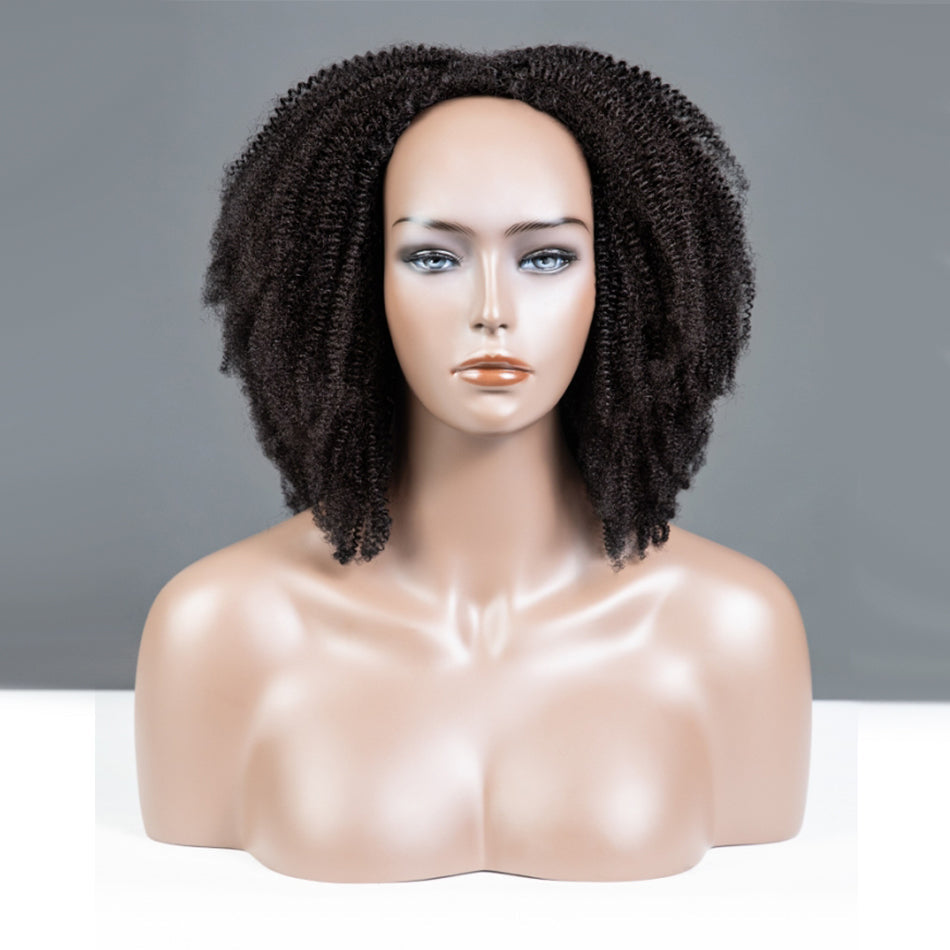 Hot Star Afro Kinky Curly 3 In 1 Half Wig ( Can be weared in half wig / headband wig / ponytail )