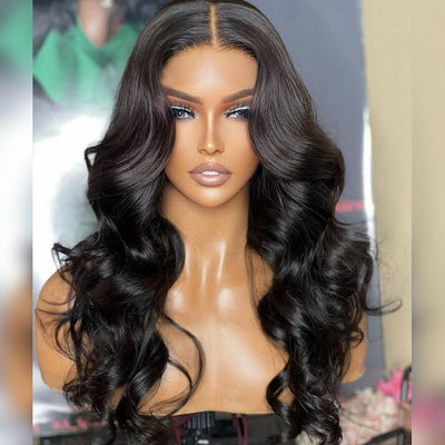 Hot Star Elegant Chest Length Double Drawn 6x5 Glueless Closure Ready To Go Wig 13x6 Lace Front Human Hair Wigs