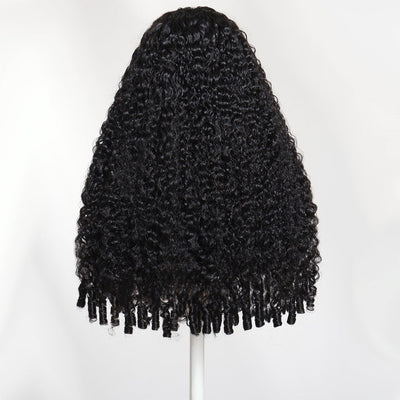 Hot Star Burmese Curly With Spiral Curly Ends 13X4 Undetectable HD Full Frontal Lace Human Hair Wigs