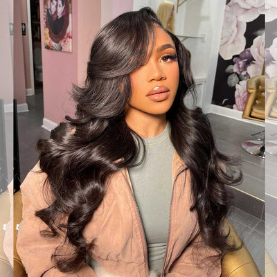 SUPER DEAL ! Hot Star HD Transparent 5x5 13x6 Lace Front Closure Human Hair Wig Brazilian Body Wave Thequeenleora Recommend