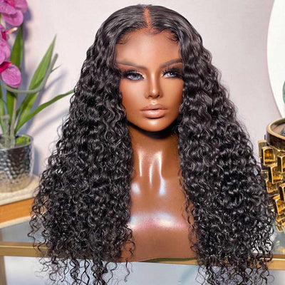 Hot Star 180% Density 5x5 13x4 Undetectable HD Full Lace Frontal Closure Curly Human Hair Wigs