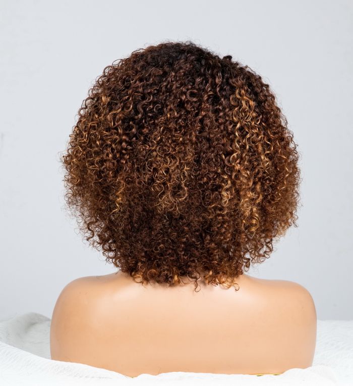 Hot Star Blonde Highlights Ombre Brown Colored 6x5 Glueless Lace Wigs Ready To Wear