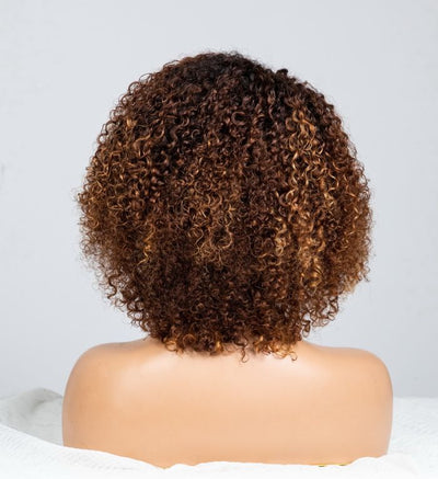 Hot Star Blonde Highlights Ombre Brown Colored 6x5 Glueless Lace Wigs Ready To Wear