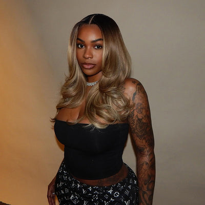 Hot Star Top 10A Double Drawn Customized Colored 250% Density 13x6 Lace Human Hair Wigs