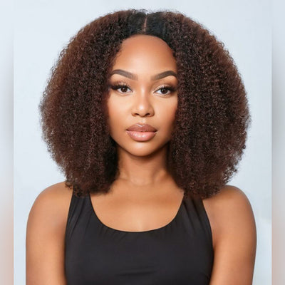 Hot Star Chocolate Brown Colored 6x5 Glueless Curly Lace Wigs Ready To Wear
