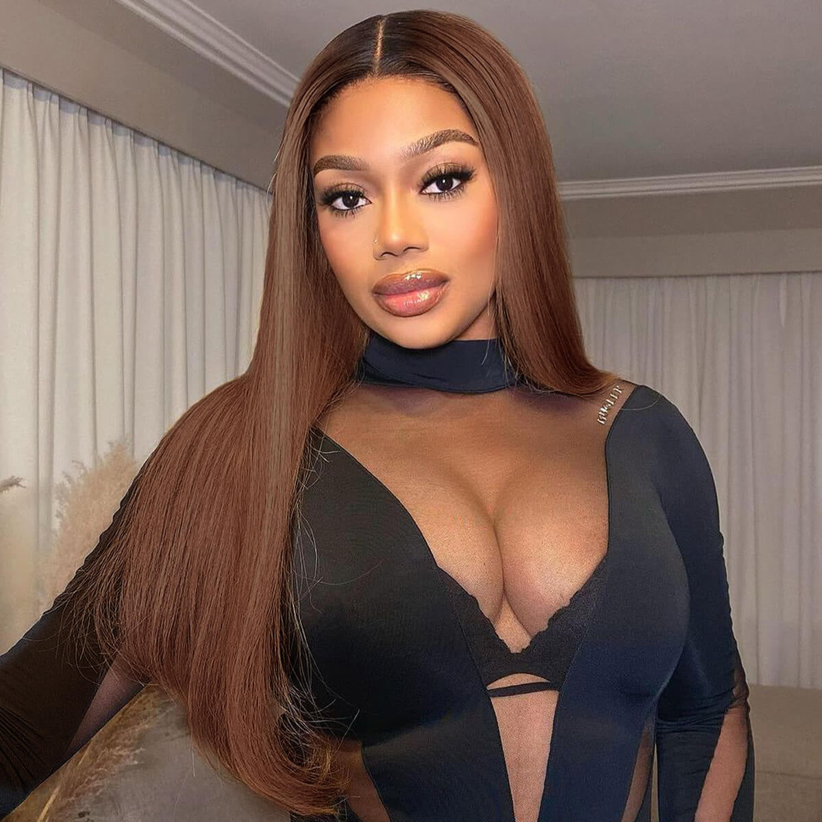 Hot Star Ombre Dark Brown 6x5 Glueless 13x6 Lace Front Human Hair Wigs