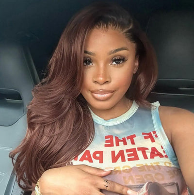Hot Star Ombre Dark Brown 6x5 Glueless 13x6 Lace Front Human Hair Wigs