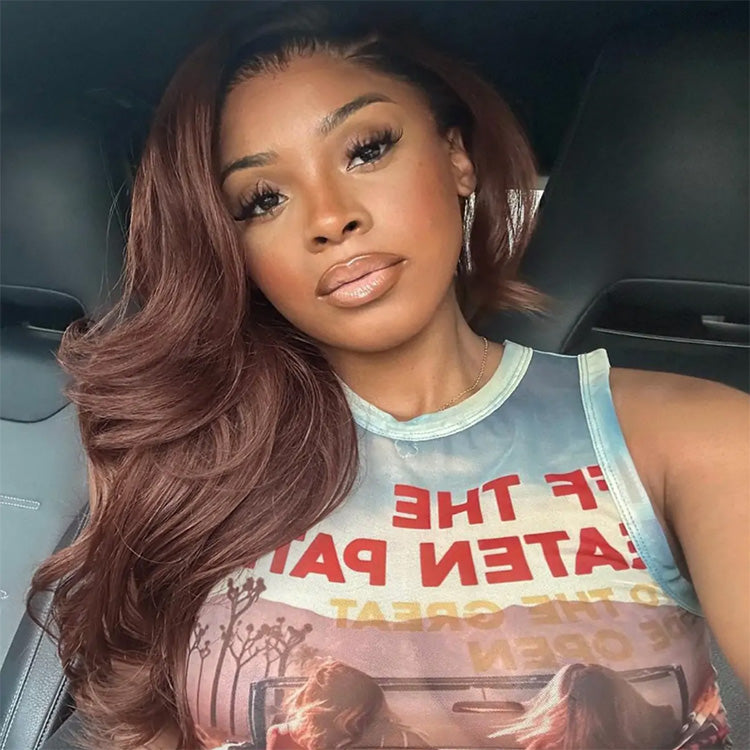 Hot Star Ombre Dark Brown 6x5 Glueless 13x6 Lace Front Human Hair Wigs