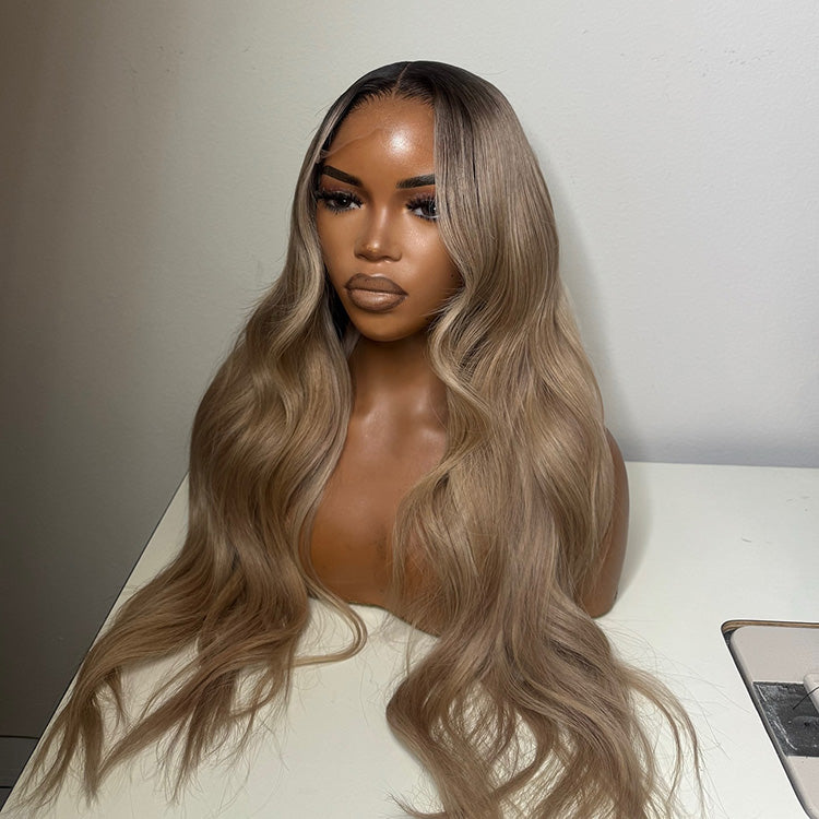 Hot Star Top 10A 250% Density Ombre Colored 13x6 Lace Human Hair Wigs