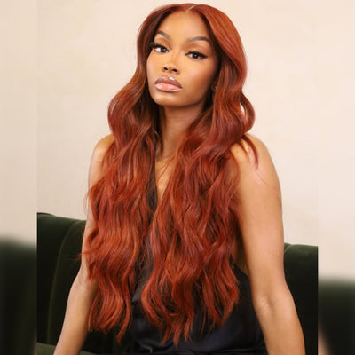 Hot Star Auburn Colored HD Transparent 5x5 13x6 Lace Front Wigs 6x5 Glueless Ready To Wear Human Hair Wigs