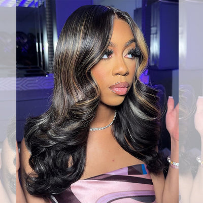 Hot Star HD Lace 250% Density Light Highlight Blonde Lace Wigs Elegant Length