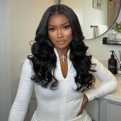 Hot Star Premium 10A Invisiable HD Lace Elegant Double Drawn Chest Length Human Hair Wigs