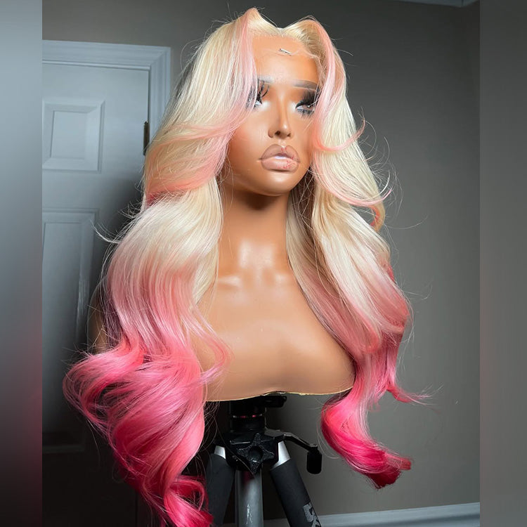 Hot Star Top 10A Customized Colored 250% Density 13x6 Lace Front Human Hair Wigs