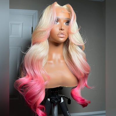 Hot Star Top 10A Customized Colored 250% Density 13x6 Lace Front Human Hair Wigs