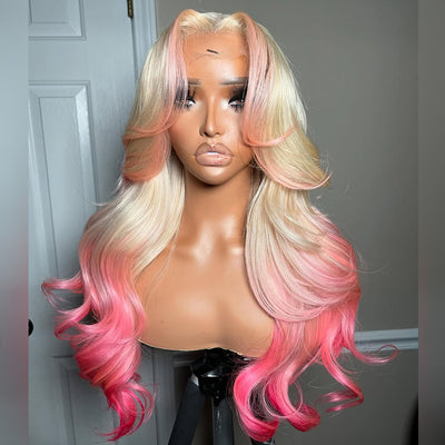 Hot Star Top 10A Customized Colored 250% Density 13x6 Lace Front Human Hair Wigs