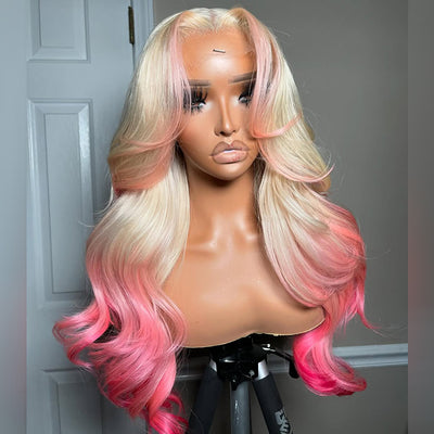 Hot Star Top 10A Customized Colored 250% Density 13x6 Lace Front Human Hair Wigs
